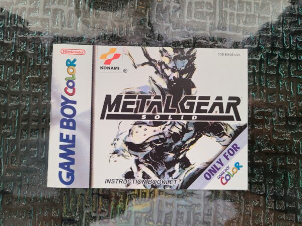Metal Gear Solid for the Gameboy Color